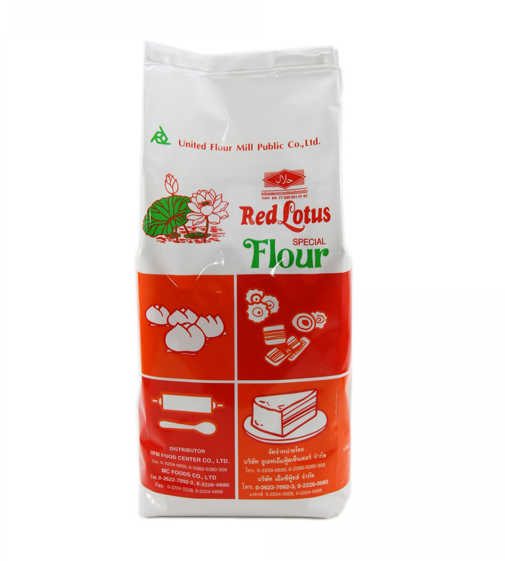 แป้งบัวแดง UFM ยกลัง 1กก.x10 UFM Red Lotus Brand Special Flour 1 kg.x 10 (01-0033-11)