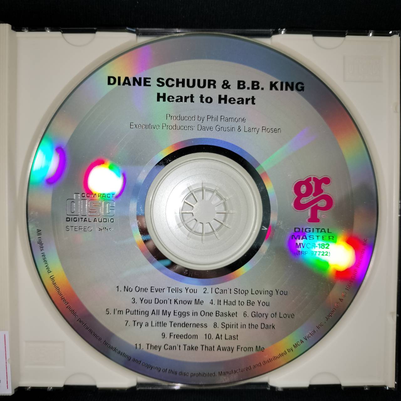 Diane Schuur & B.B. King – Heart To Heart / JAPAN / แผ่นดี