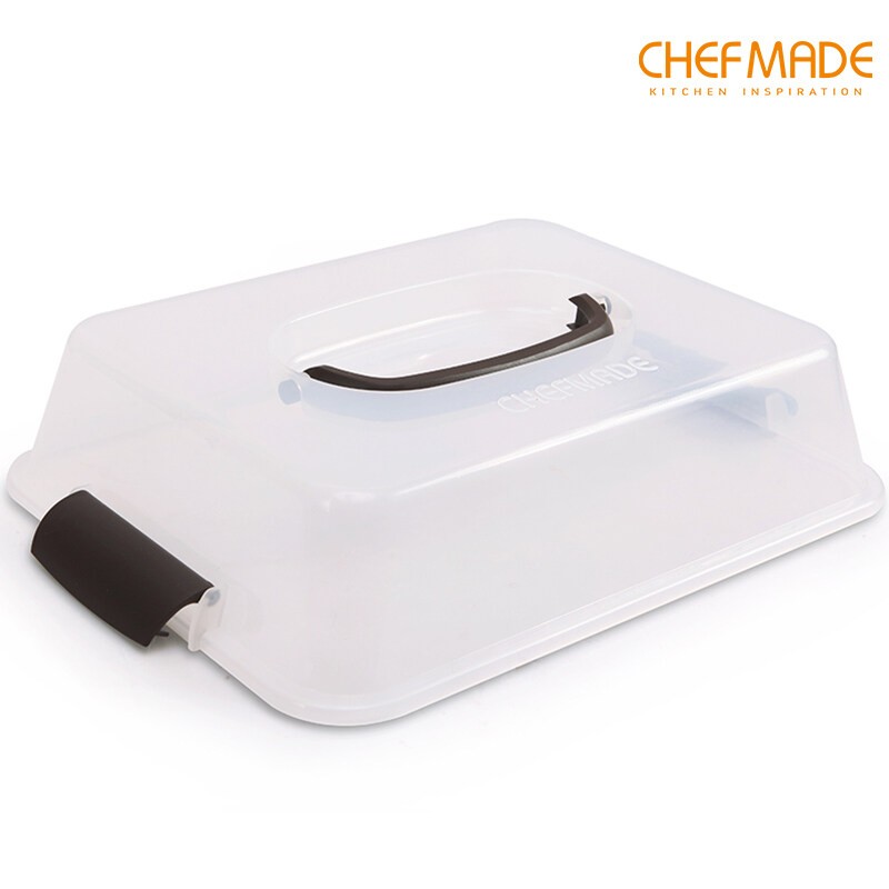 Chef Made WK 9733 Easy Carry Plastic Cover ถาดขนม +ฝาหูหิ้ว (12-8176)