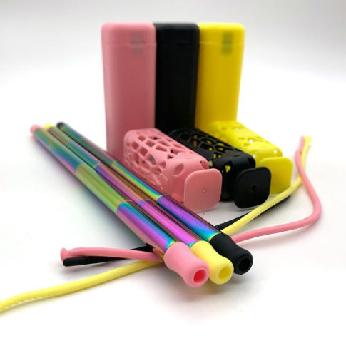 หลอดสแตนเลส,หลอดพับได้,หลอดพกพา