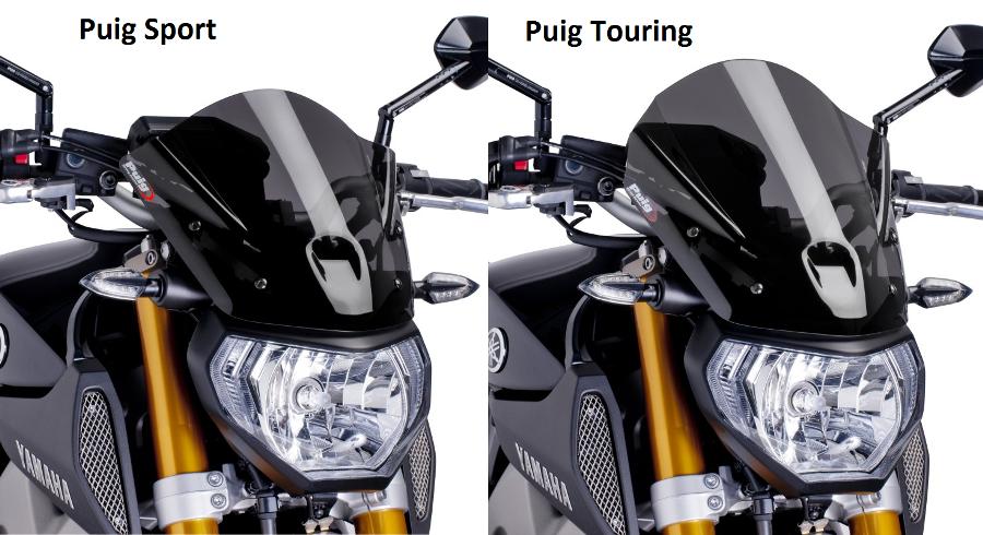 Puig - ชิวหน้า Windshield สำหรับ MT09 14+