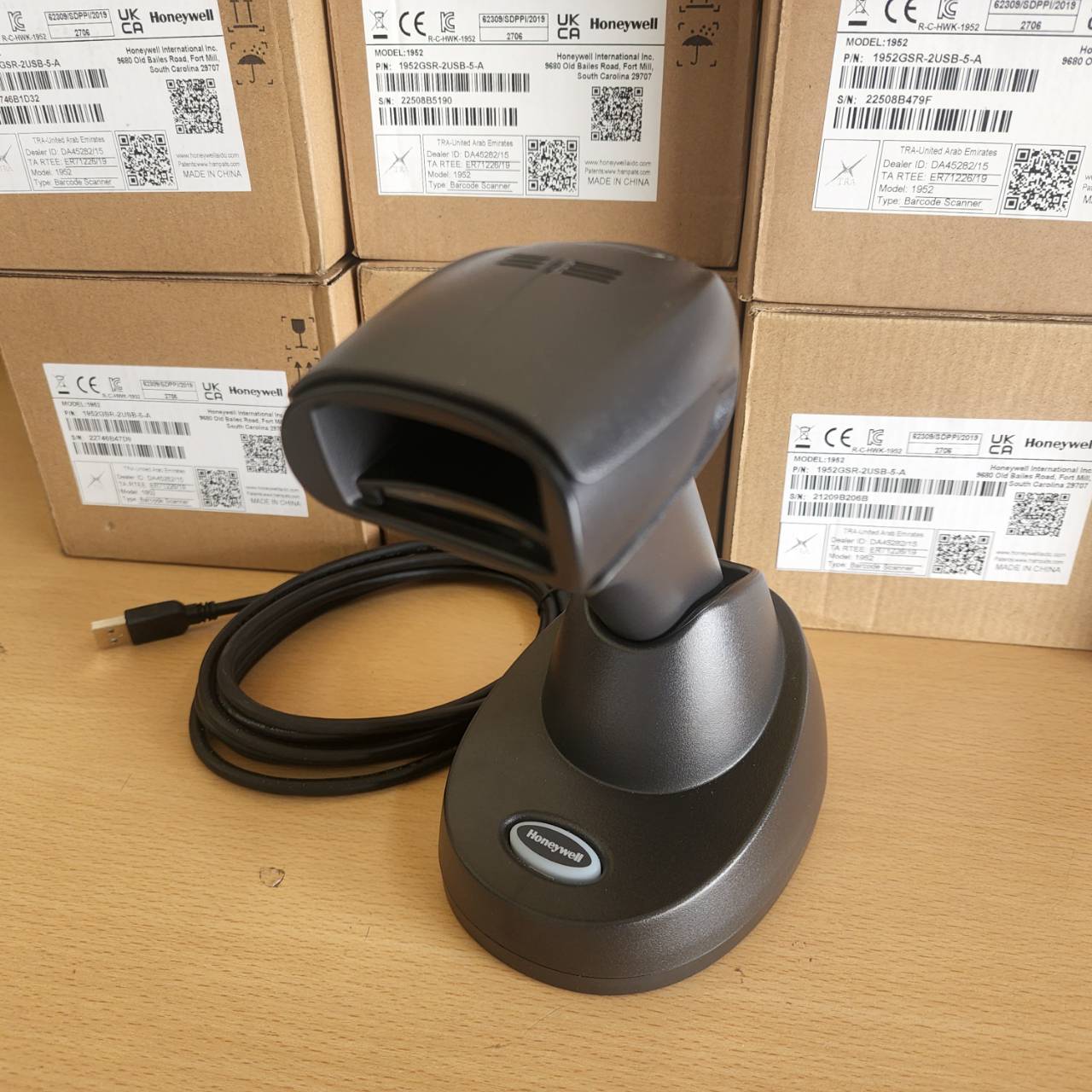 ตัวสแกน Honeywell 1952 GSR Scanner Barcode (2D ) Imager Wireless Cradle USB มือสอง(2D)