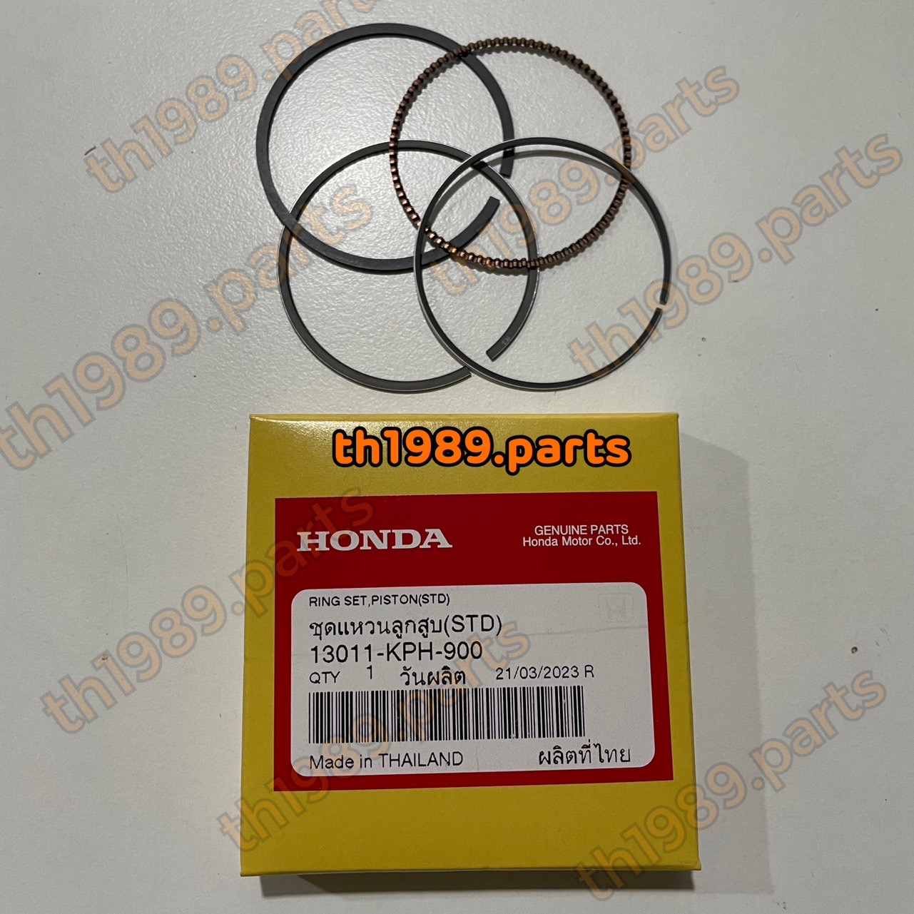 13011-KPH-900 ชุดแหวนลูกสูบ(STD) อะไหล่แท้ HONDA