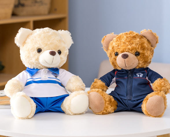 รับผลิต,ตุ๊กตาหมีปักโลโก้,ตุ๊กตาหมี,ตุ๊กตาหมีของขวัญ,โรงงานผลิตตุ๊กตาหมี,ของขวัญ,ของแจก,25cm