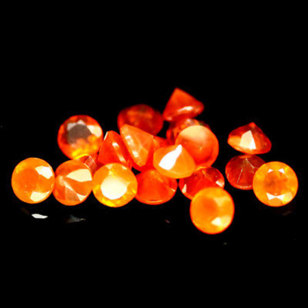 ไฟร์โอปอลสีส้ม 1.13 กะรัต 19 ชิ้น