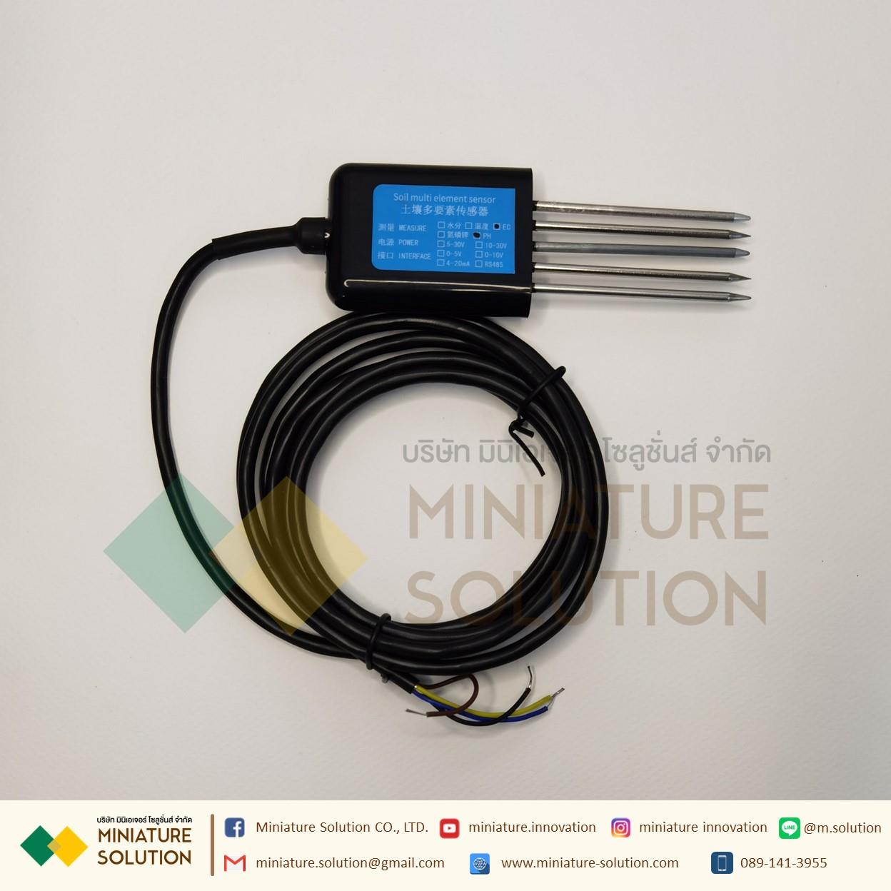 SOIL Multi element sensor เซ็นเซอร์ค่า EC กรดด่างในดิน PH EC