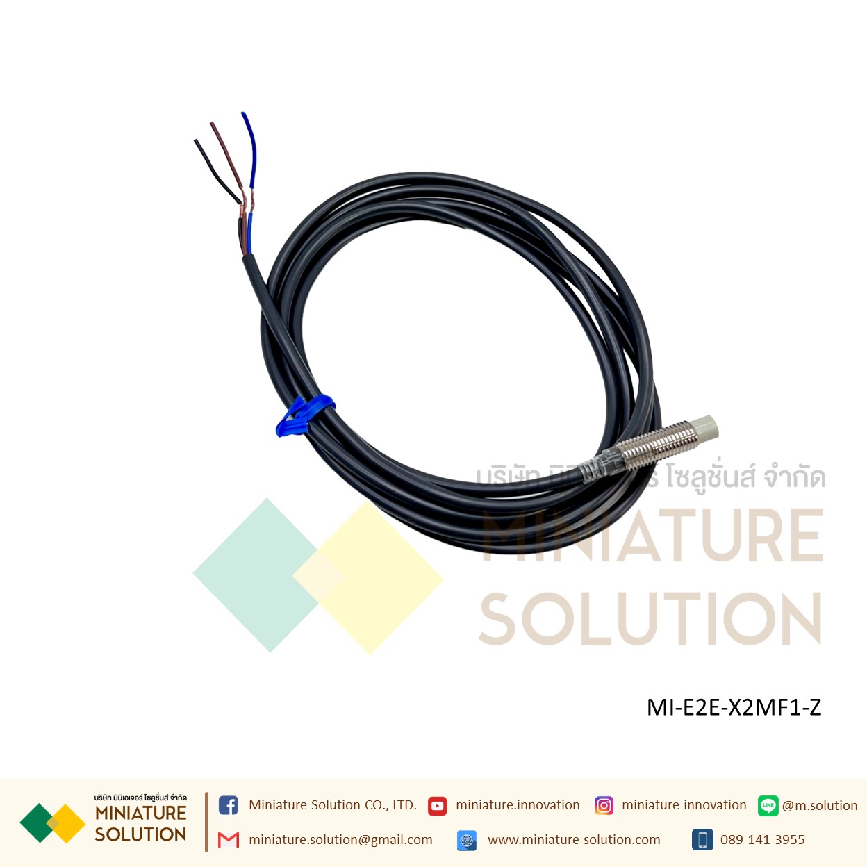 OMRON Proximity Sensor เซ็นเซอร์จับโลหะ ระยะจับ 2/10/14 มิล SIZE 8/18mm/M8 ไฟเลี้ยง 12-24 VDC PNP/NPN-NO