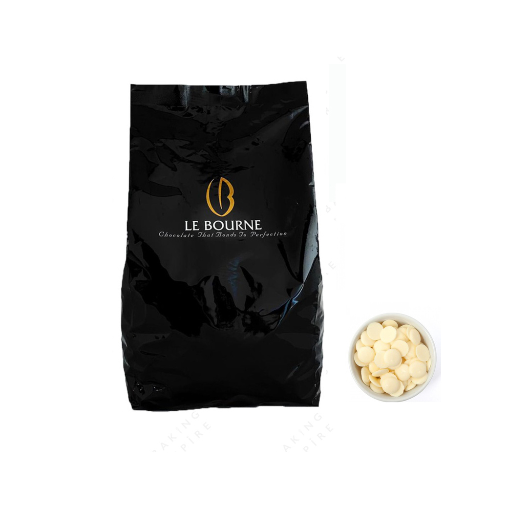 Le Bourne White Chocolate Compound Coins ไวท์ช็อคโกแลตเหรียญ 1 Kg. (05-8708)