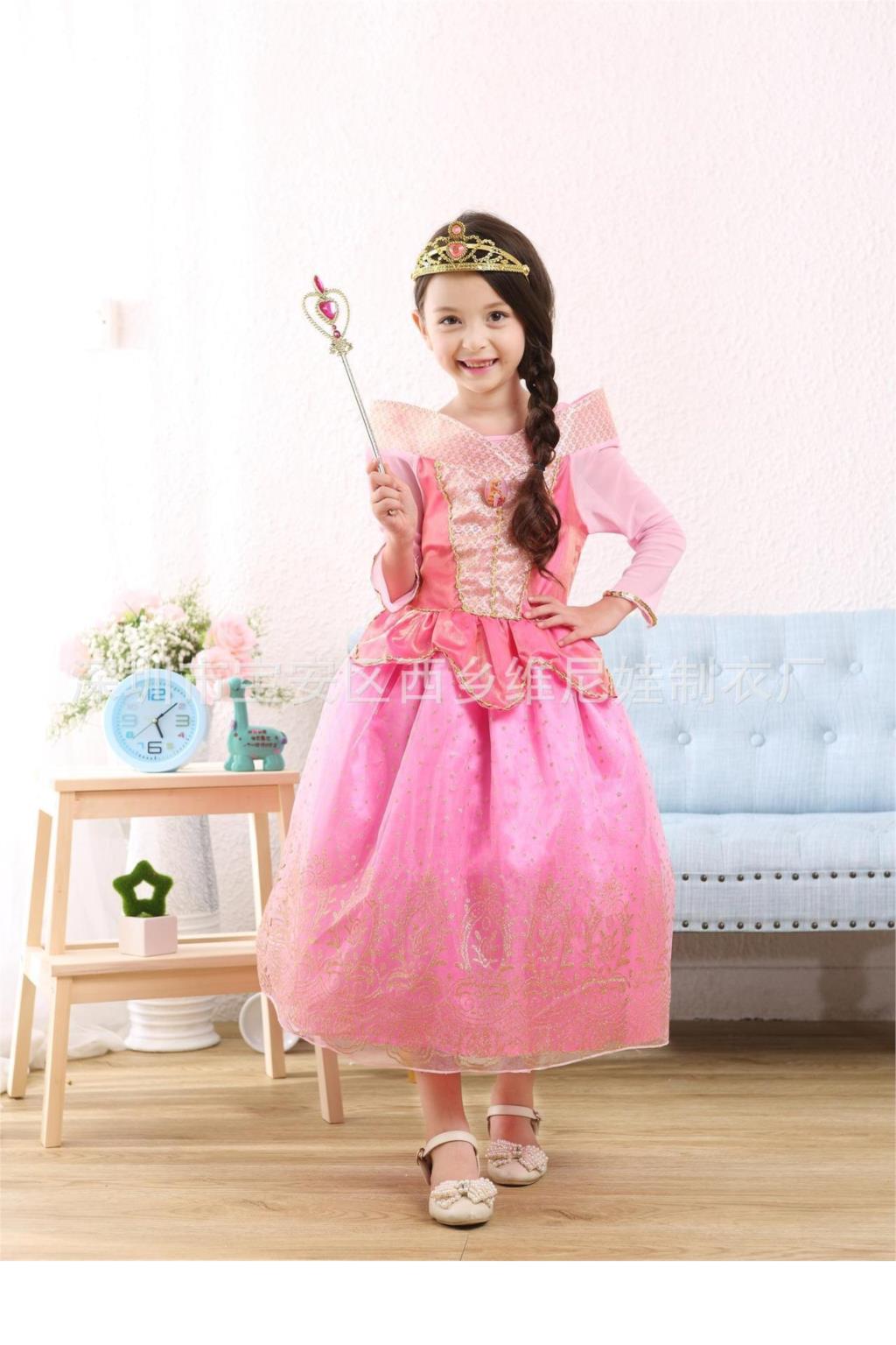 ชุดเจ้าหญิงออโรร่า(พร้อมส่ง) รหัสสินค้า OR5567 ไซส์ 110 120 130 140 150