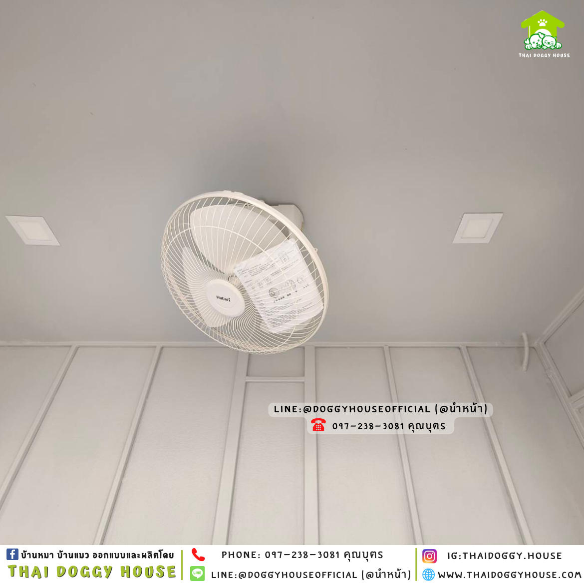 บ้านหมา ติดพัดลม มีมุ้งลวด+ตะแกรงเหล็ก แบบบ้าน 𝑩𝒐𝒙 𝒔𝒕𝒚𝒍𝒆 🏡🖤
