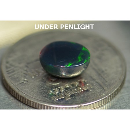 แบล็คโอปอลหลากสี (Opal) 1 กะรัต