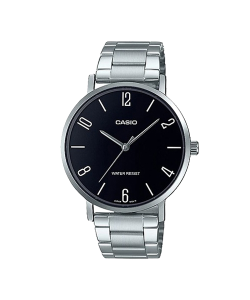 CASIO นาฬิกาข้อมือ นาฬิกากันน้ำ นาฬิกาของแท้ ประกันศูนย์ CMG 1 ปี รุ่น MTP-VT01D-1B2
