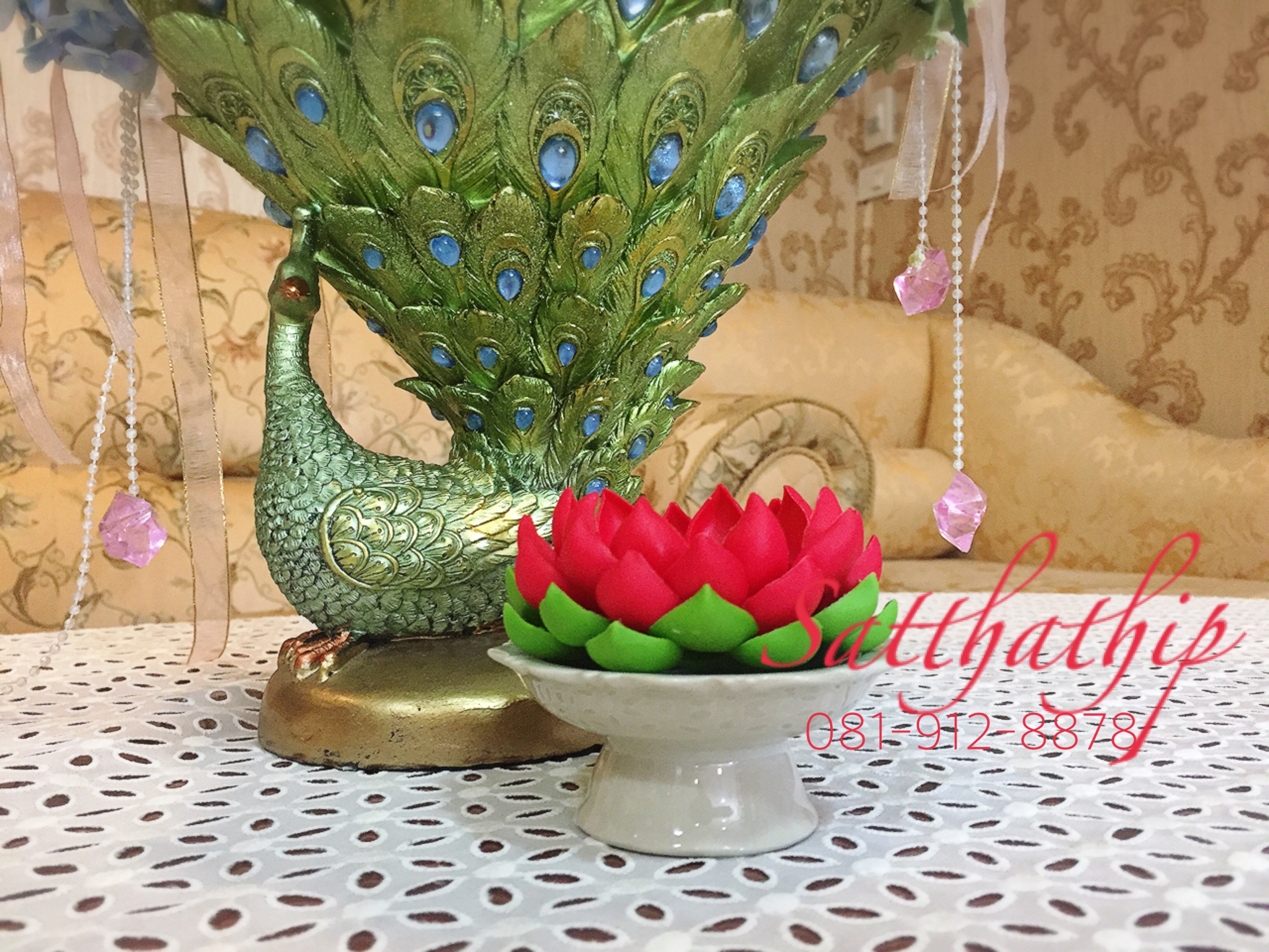 ถาดบัว ประดิษฐ์จากดิน - ฐานบัว ประดิษฐ์จากดิน - พานบัว ประดิษฐ์จากดิน - ถาดบัวดินปั้น - ฐานบัวดินปั้น - พานบัวดินปั้น -Tray