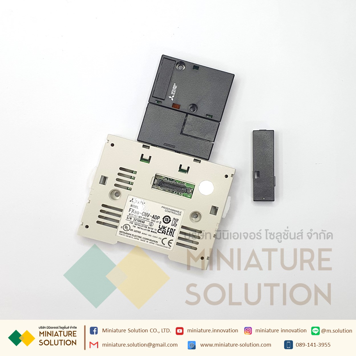 การ์ดขยาย FX3G PLC MITSUBISHI ตัวแปลงการ์ด/อะแดปเตอร์พิเศษ (FX3G-CNV-ADP)