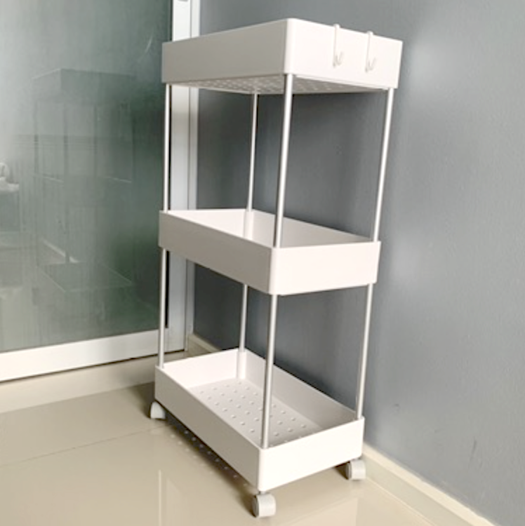 ชั้นวางของคุณแม่ ชั้นเก็บของล้อเลื่อน ชั้นเก็บของเข็นได้ ชั้นเก็บของอเนกประสงค์ ชั้นเก็บของ 3 ชั้น