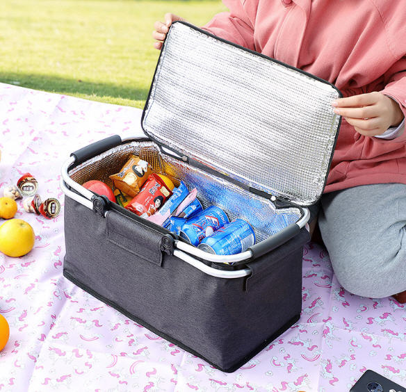 ตะกร้าเก็บความเย็นพับเก็บได้, กล่องเก็บอุณหภูมิ,กล่องเก็บความร้อน-เย็นแบบพับได้,ขนาดเล็ก,ขนาดใหญ่