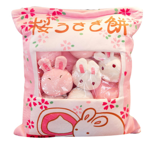 หมอนพุดดิ้ง,หมอนกระต่าย,หมอนพุดดิ้งราคาถูก,หมอนน่ารัก,หมอนอิงรูปถุงขนม