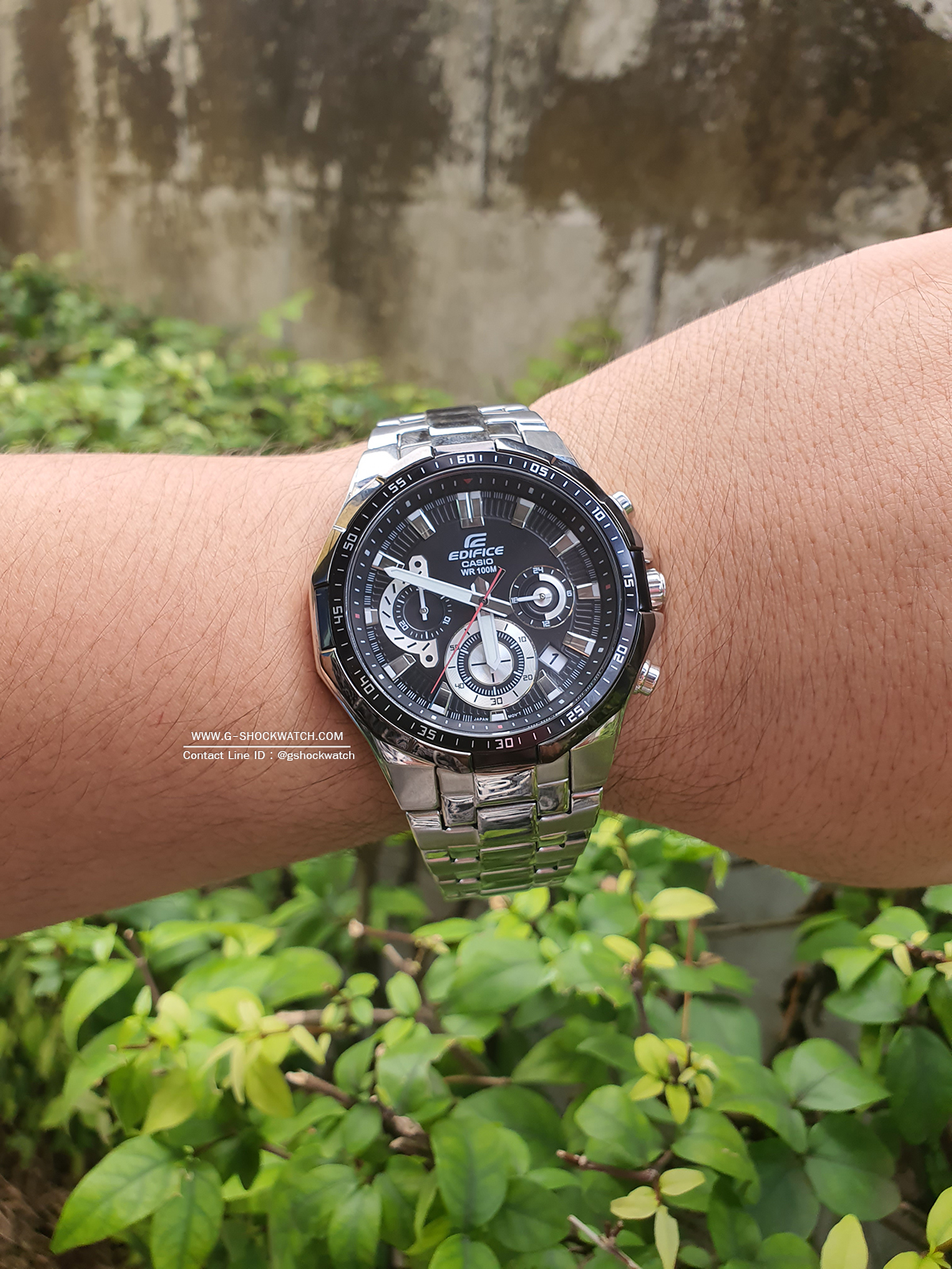 CASIO EDIFICE นาฬิกาข้อมือ นาฬิกากันน้ำ นาฬิกาของแท้ ประกันศูนย์ CMG 1 ปี รุ่น EFR-554D-1A