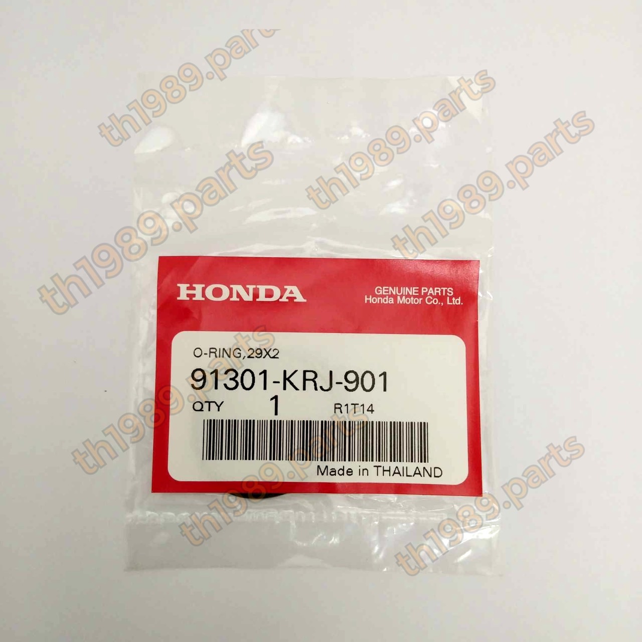 91301-KRJ-901 โอริง, 29x2 CLICK125i 2012-2020 , CLICK150I 2012-2021 , SCOOPY 2021-2022 , ADV150 2020-2021 อะไหล่แท้ HONDA