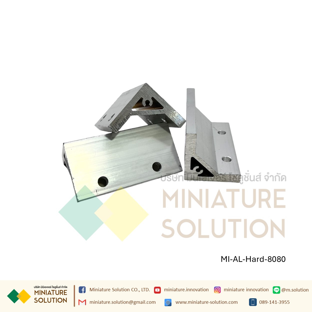 Hard Bracket 20/30/40/45/60/80/90/100 Series ตัวยึดฉากแบบหนา อลูมิเนียมโปรไฟล์ซีรี่ Aluminum profile (ขนาด 2020/3030/4040/4545/6060/8080/9090/100100-90)