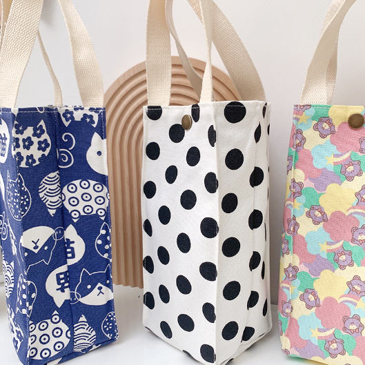 กระเป๋าผ้าใส่แก้วน้ำ,กระเป๋าผ้า,ปลอกแก้วน้ำ