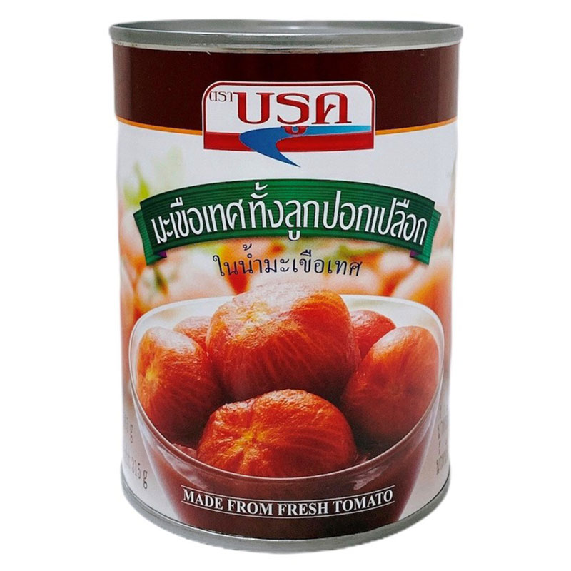 มะเขือเทศปอกเปลือกทั้งลูกในน้ำมะเขือเทศ ตรา บรูค ขนาด 565 กรัม (05-2364)