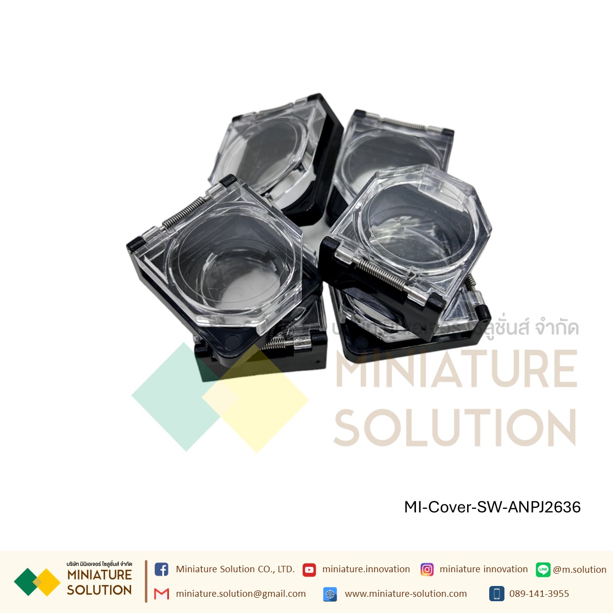 อุปกรณ์เสริมปุ่มสวิตช์ ฝาครอบปุ่มกดสวิตช์ฉุกเฉิน ปุ่มหยุดฉุกเฉิน ฝาครอบป้องกัน แบบใส กล่องคำเตือน ฝาครอบ 22MM