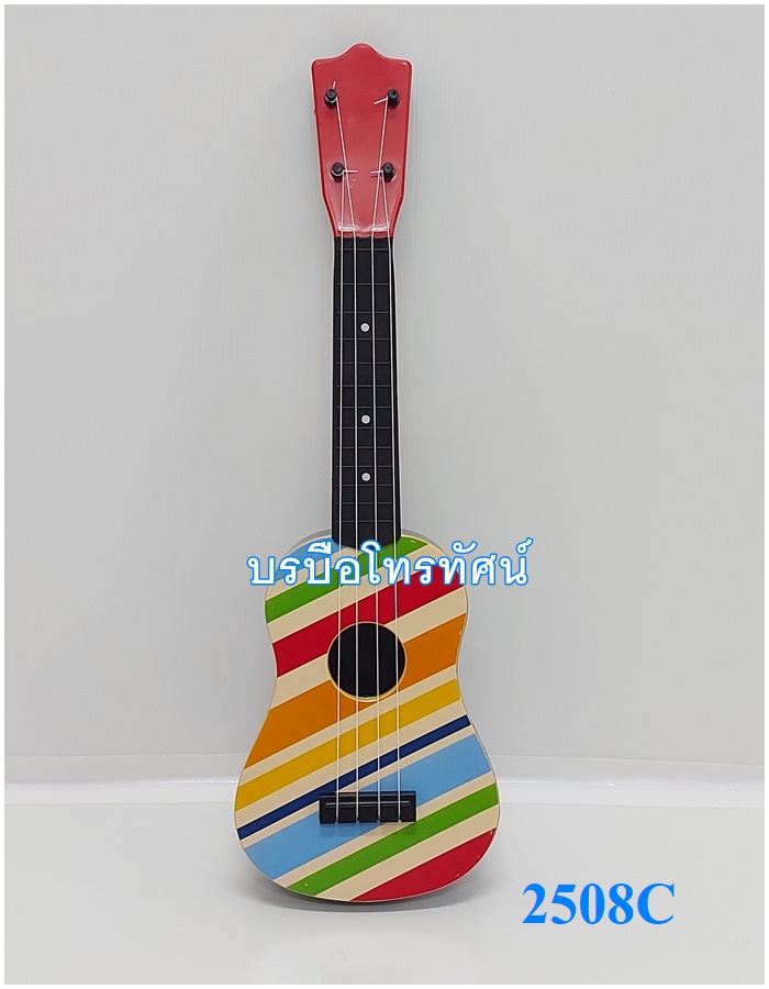 กีต้าร์ลายการ์ตูน อูคูเลเล่ Ukulele คีย์บอร์ดเปียโนไฟฟ้า กลองชุด เครื่องดนตรี