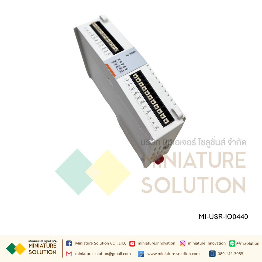 USR-IO0440/MI-USR-IO4040 (4AI+4DO expansion machine) โมดูลต่อเพิ่มสำหรับ USR-M100