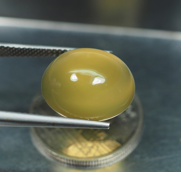 คาลซิโดนีสีเหลือง(Yellow Chalcedony) 8.82 กะรัต