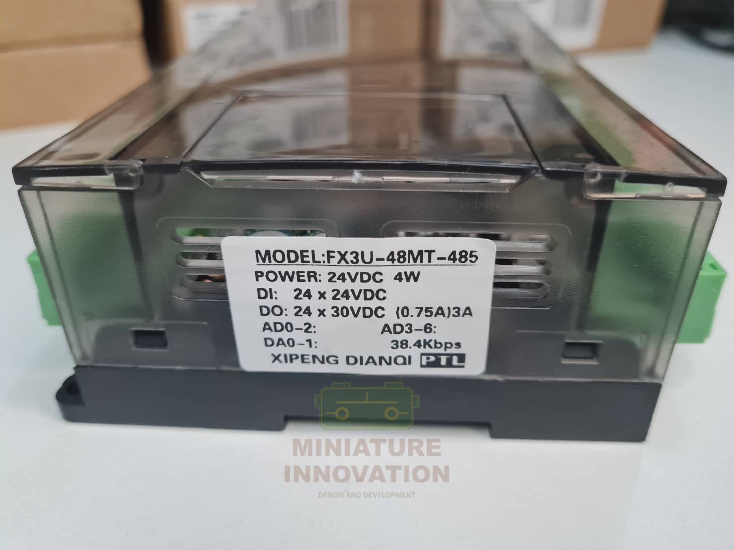 PLC LX3U บอร์ดควบคุมอุตสาหกรรม FX3U-48MT ชนิดอะนาล็อค 6AD+2DA 24 โวลต์ เอาต์พุตทรานซิสเตอร์ RS485