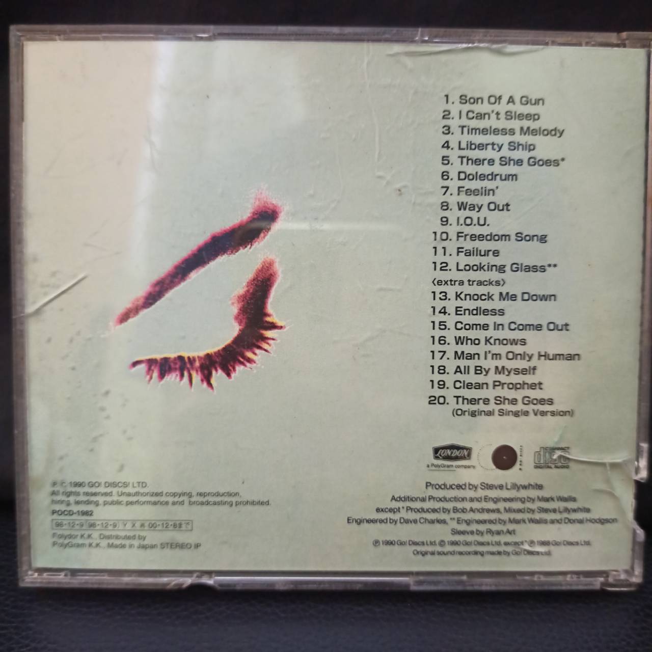 The La's – The La's / JAPAN / กล่องมีรอยแตกตรงสัน / เป็นรอยเล็กน้อย