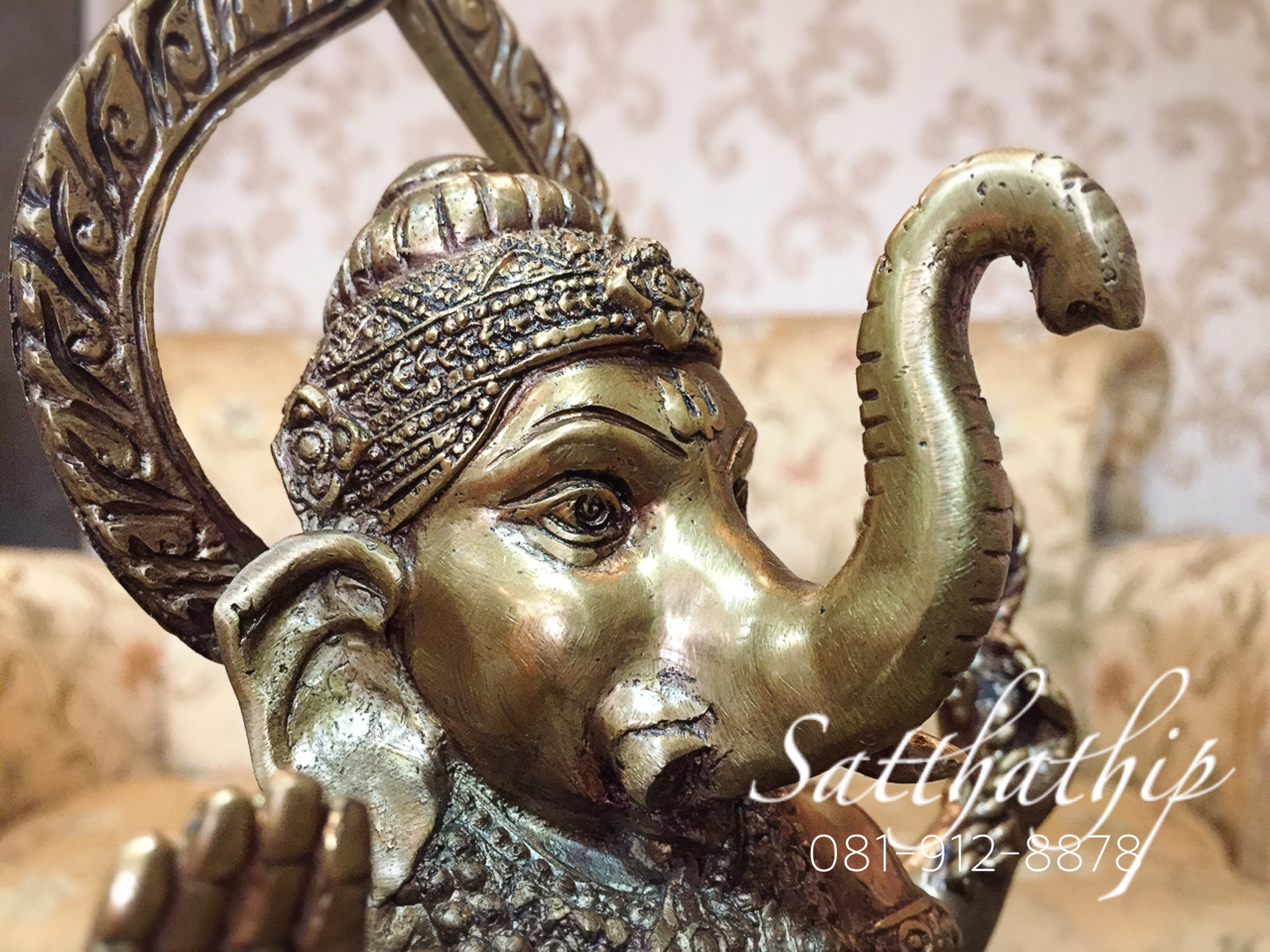 พระพิฆเนศ ปางพระนฤตยะ คณปติ/พระพิฆเนศ ปางร่ายรำ (ทองเหลือง) - Ganesha: Lord of Success