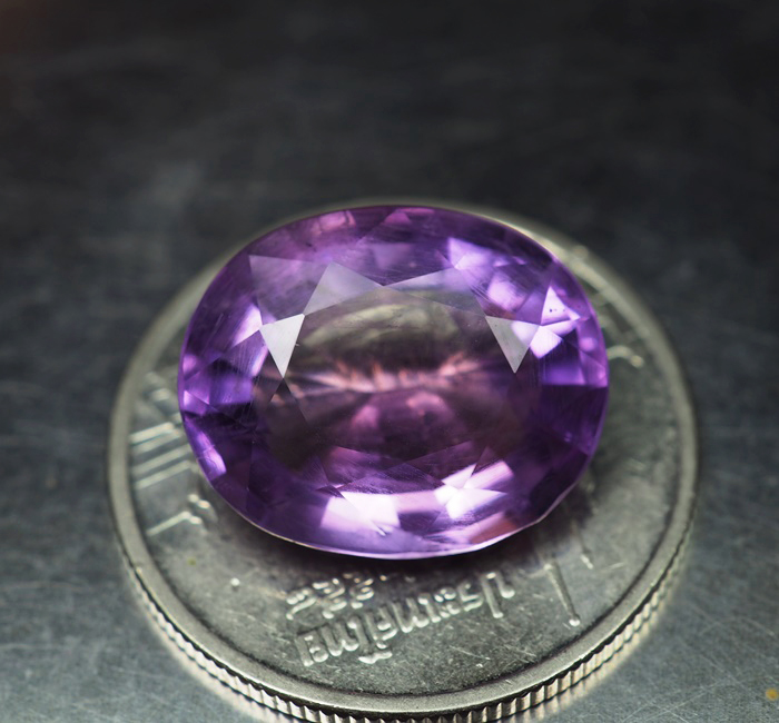 แอเมทิสต์สีม่วง (Purple Amethyst) 5.55 กะรัต