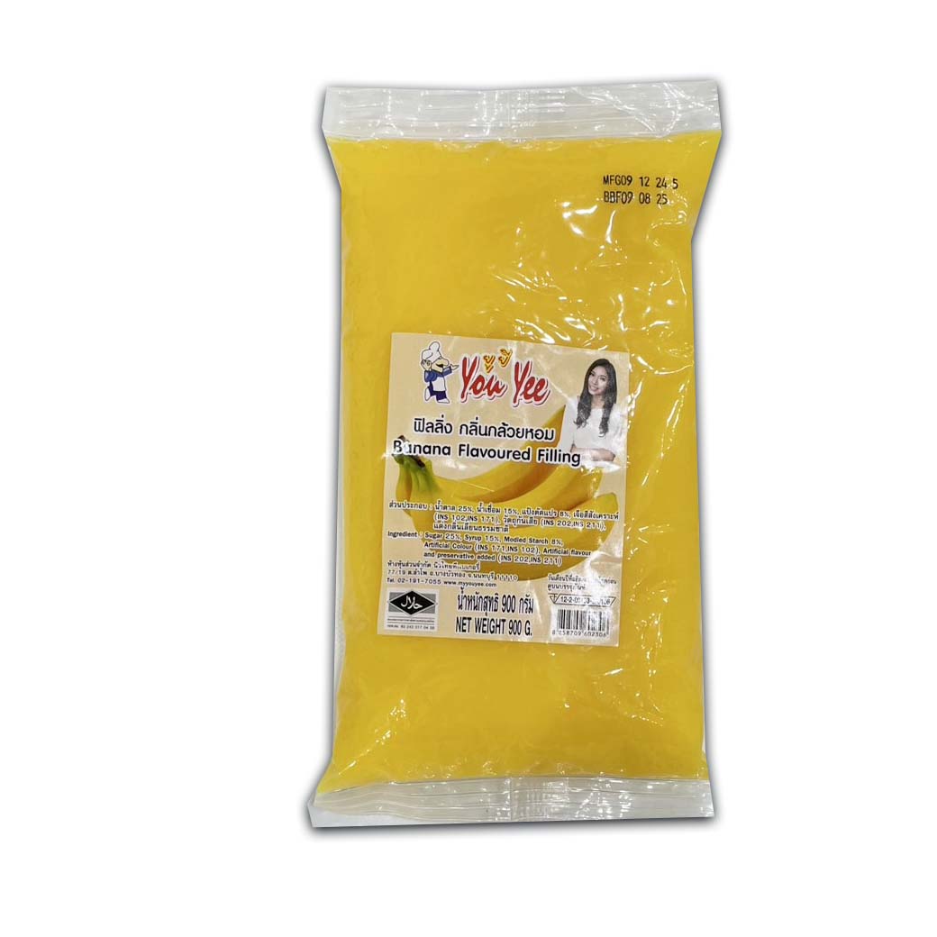 ฟิลลิ่ง กล้วย ตรา ยูยี 900 กรัม You Yee Banana Filling 900 g. (05-5300)