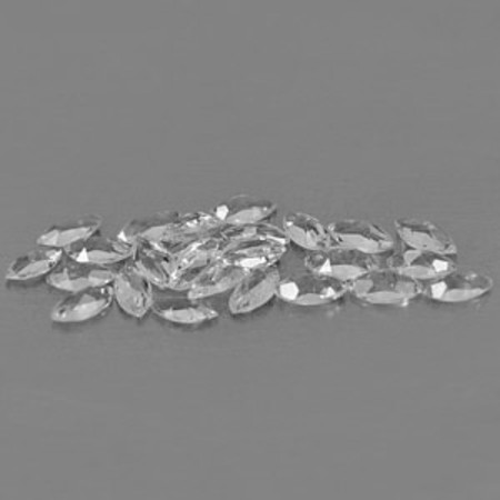 แซฟไฟร์ขาว (White Sapphire) 0.97 กะรัต 25 ชิ้น