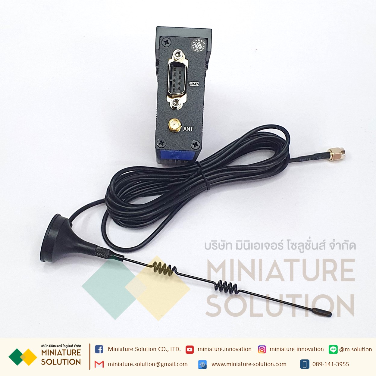 RS485 To LORA เครื่องรับส่งสัญญาณไร้สายโมดูลระยะไกลวิทยุ RS232/485-LORA DC12-36V AMSAMOTION (RS232/RS485 to Lora)