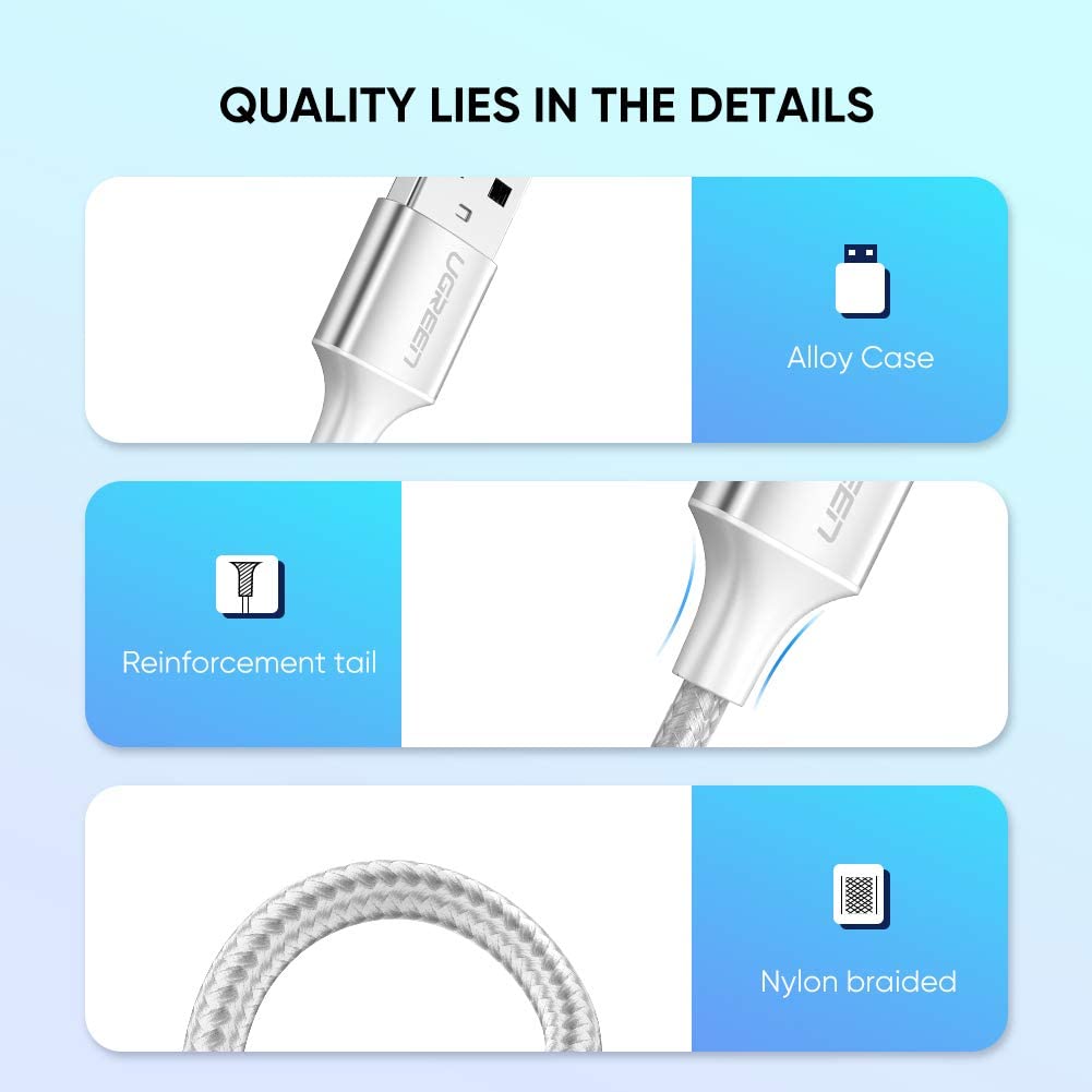 UGREEN สายชาร์จ USB To Type-C Cable