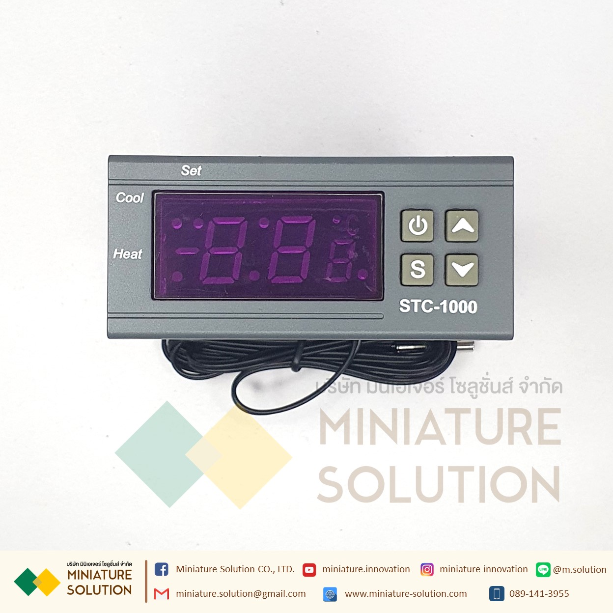 STC-1000 อุปกรณ์ควบคุมอุณหภูมิ เทอร์โมสตัทควบคุมอุณหภูมิดิจิทัล 12V 24V 220V TEMPERATURE CONTROLLER