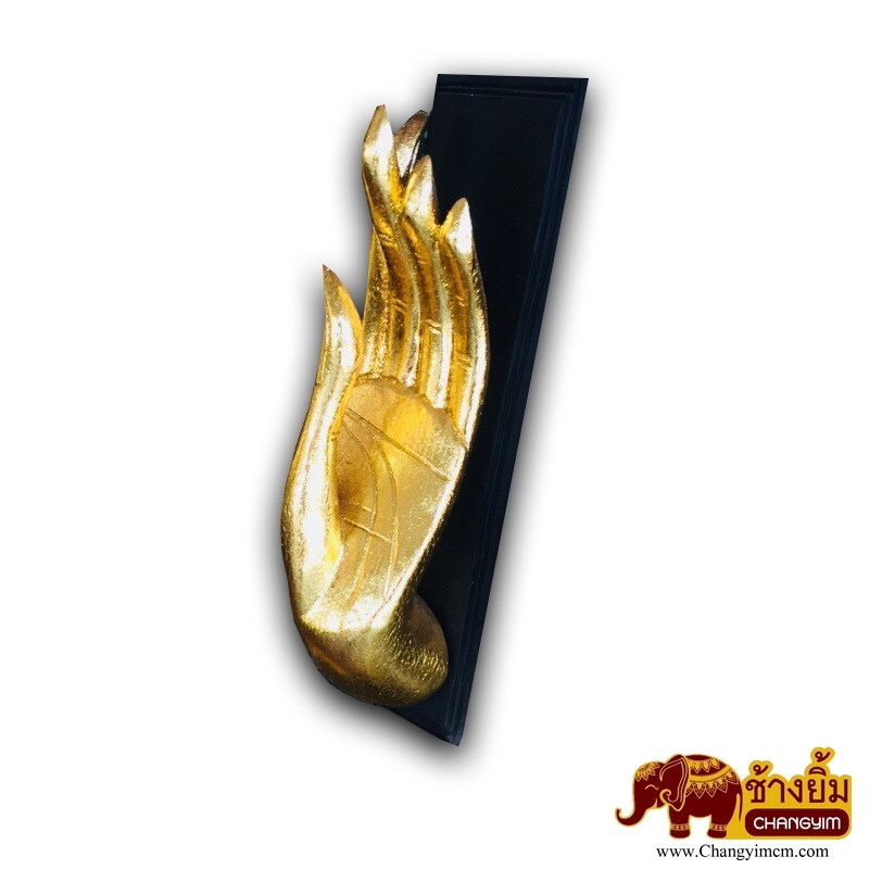 มือหงายติดผนัง