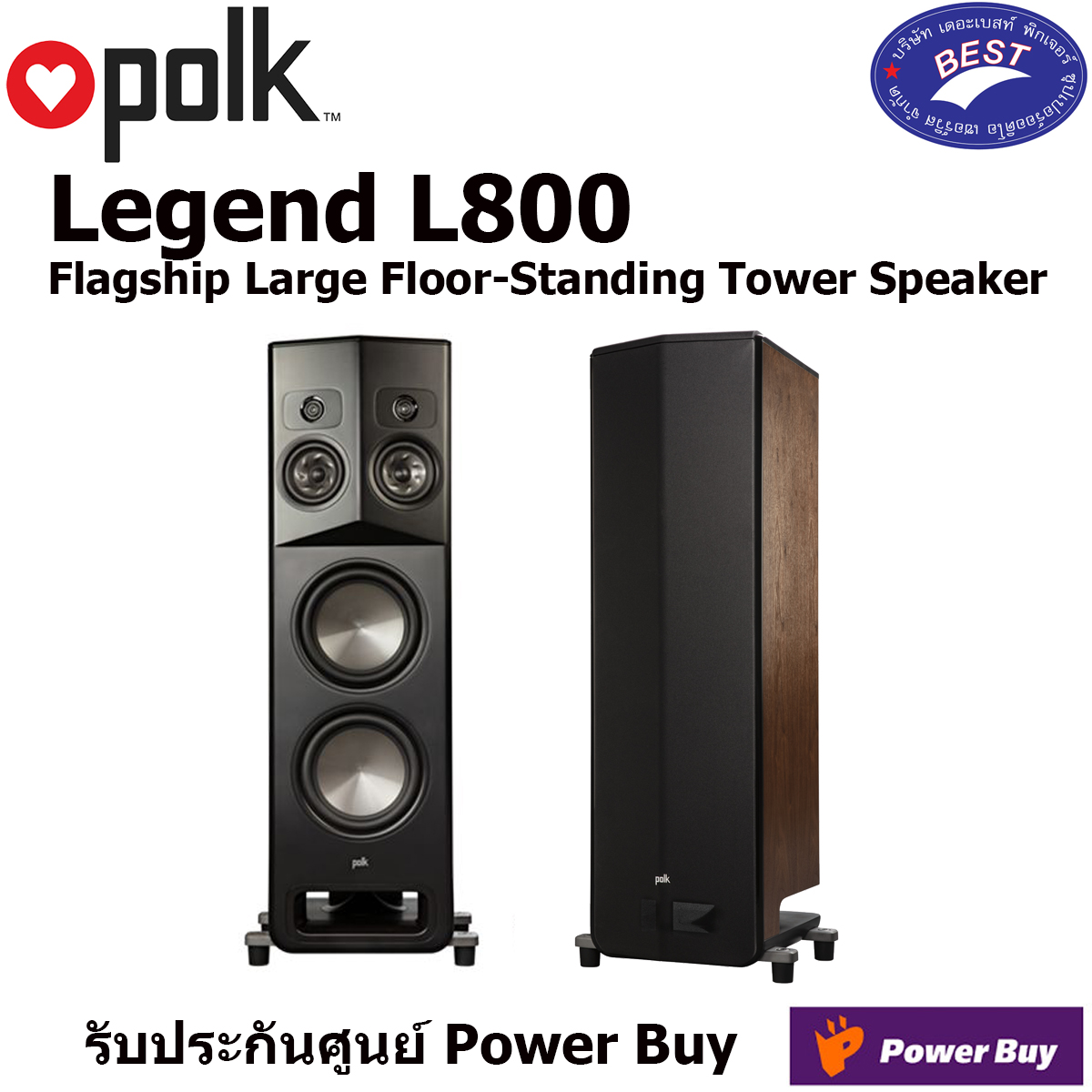 Polk LEGEND L800 Flagship Large Floor-Standing Tower Speaker