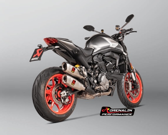 ท่อ Akrapovic ปลายคู่ GP ไทเทเนียม สำหรับ Monster 937 (For Exhibition only)