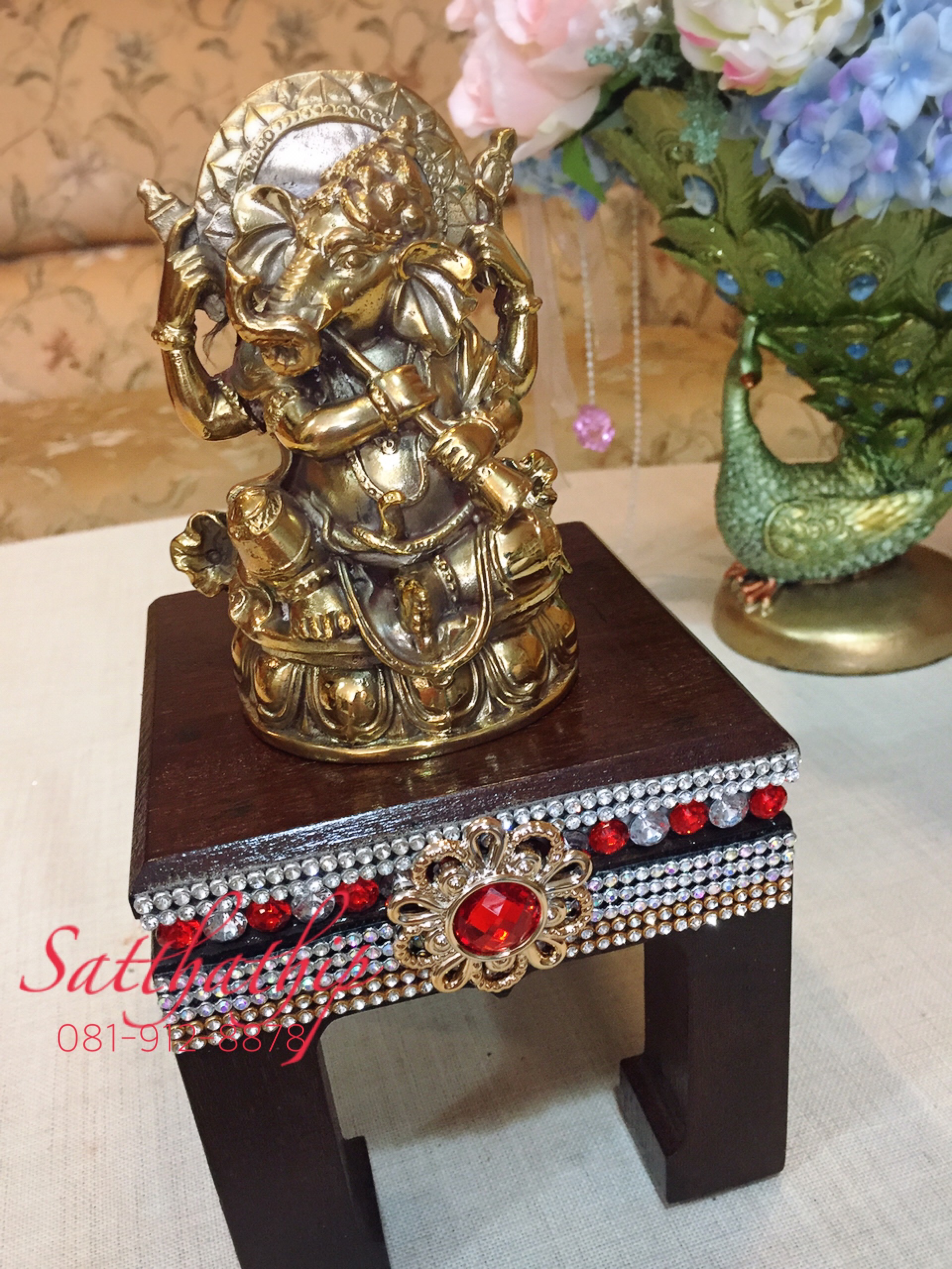 ฐานรองพระ/ฐานรองพระพุทธขาสิงห์/ฐานรองพระพิฆเนศ-เทพ สไตล์ฮินดู (Hindu Style) - The base of the Buddha Statue