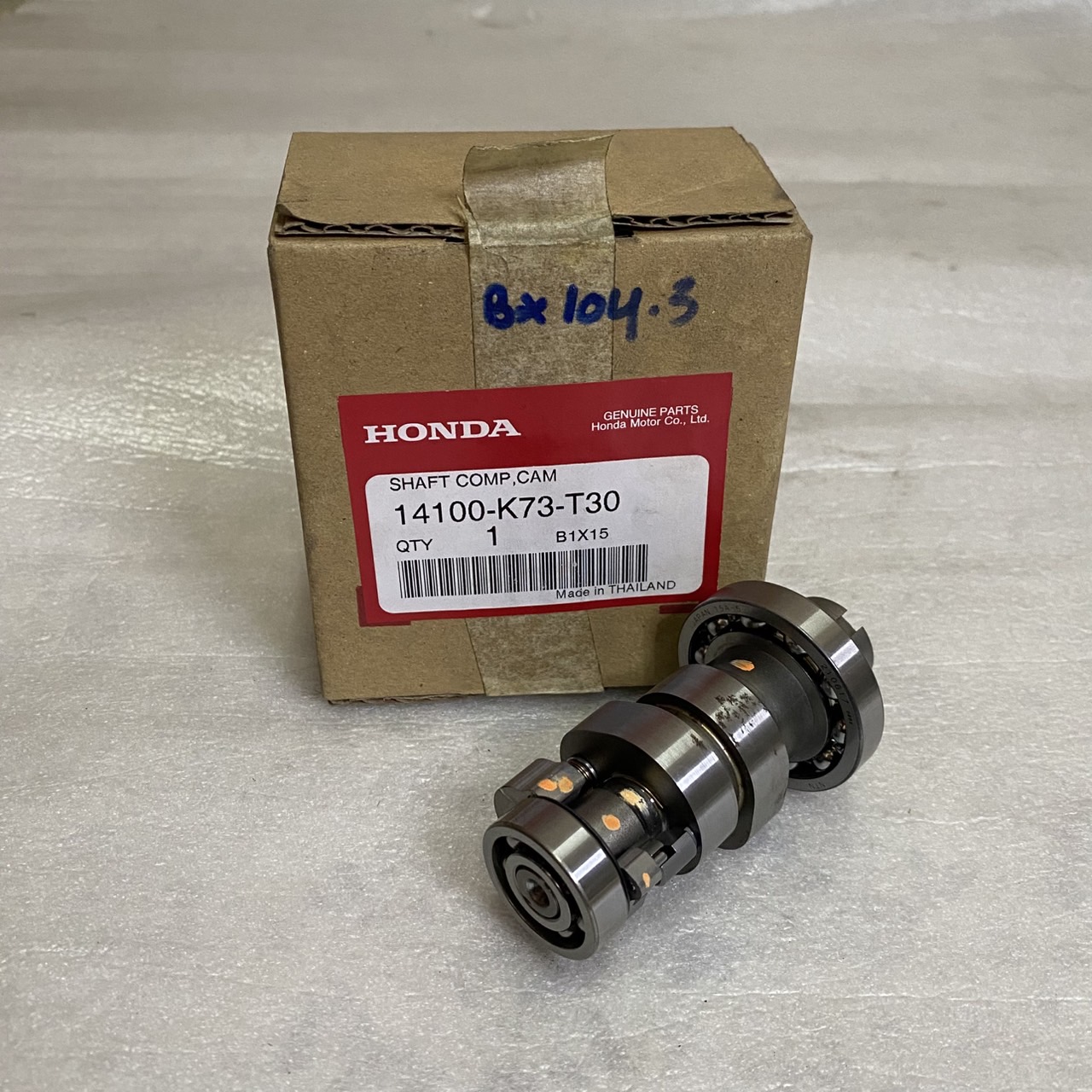 14100-K73-T30 เพลาลูกเบี้ยว WAVE125i 2017-2020 ปลาวาฬ อะไหล่แท้ HONDA