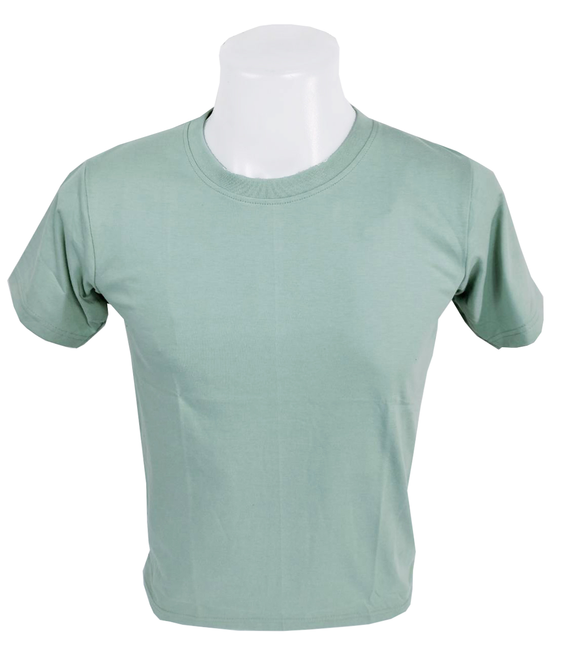 เสื้อยืด คอกลม สีเขียวเบบี้กรีน เขียวพาสเทลเข้ม