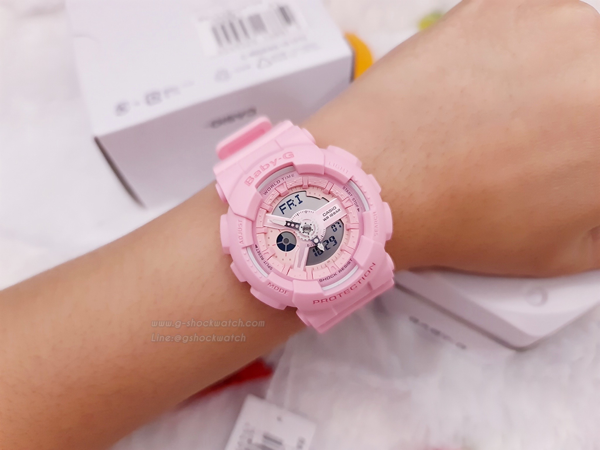 CASIO BABY-G นาฬิกาข้อมือ นาฬิกากันน้ำ นาฬิกาของแท้ ประกันศูนย์ CMG 1 ปี รุ่น BA-110-4A1