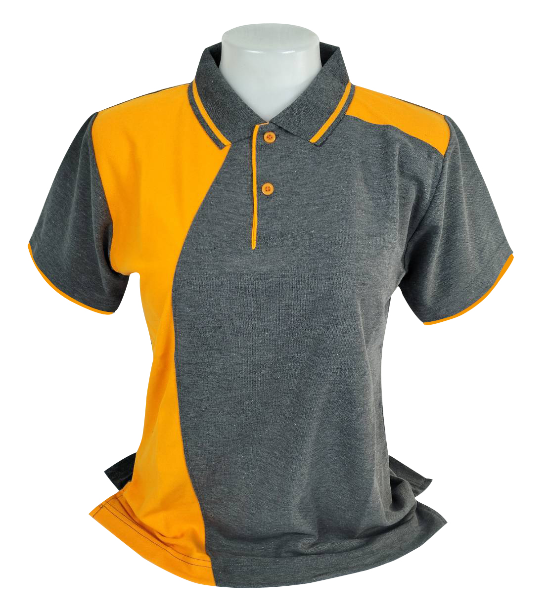 เสื้อโปโลหญิง สีเทาเข้มท็อปดราย