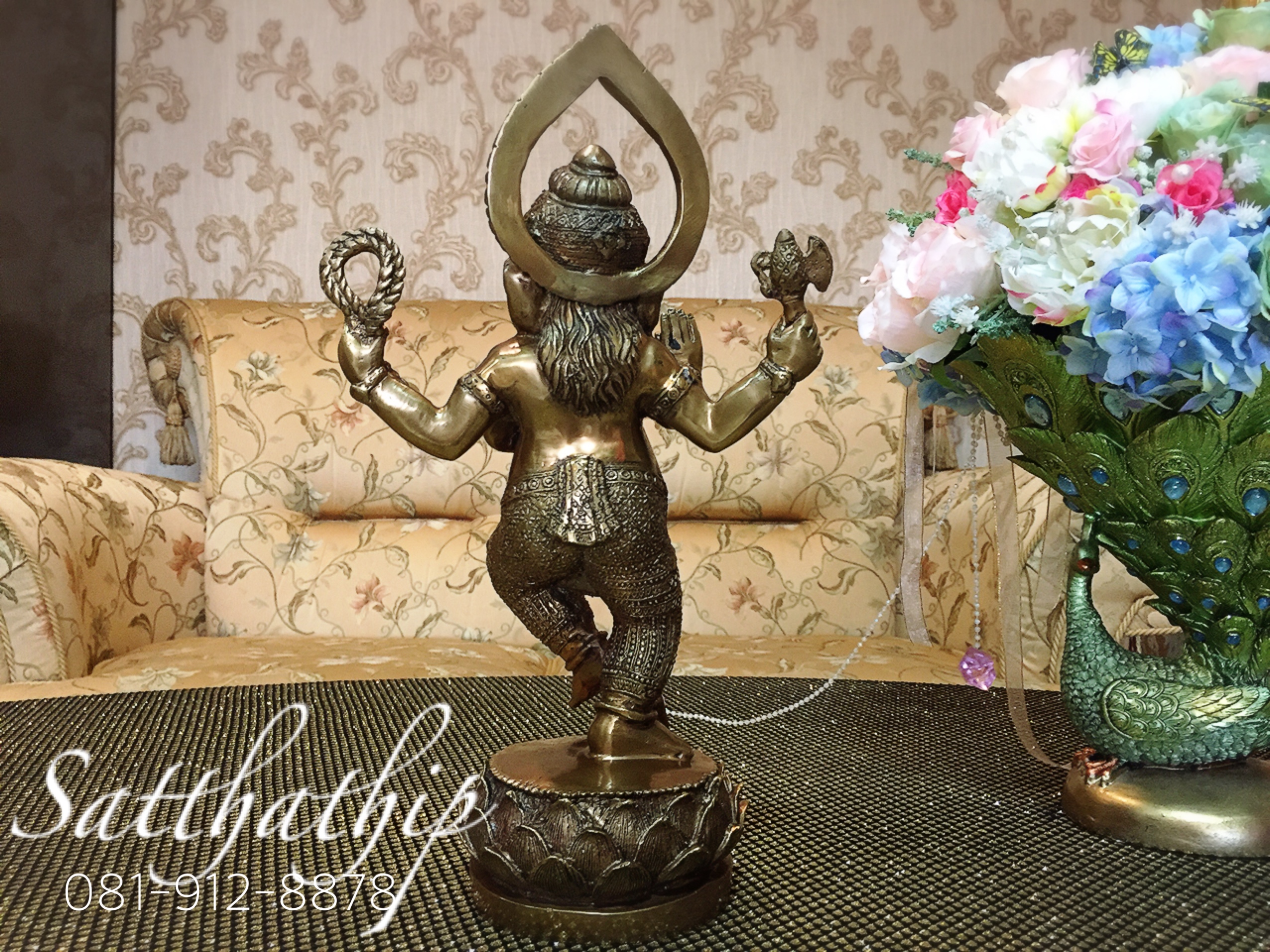 พระพิฆเนศ ปางพระนฤตยะ คณปติ/พระพิฆเนศ ปางร่ายรำ (ทองเหลือง) - Ganesha: Lord of Success