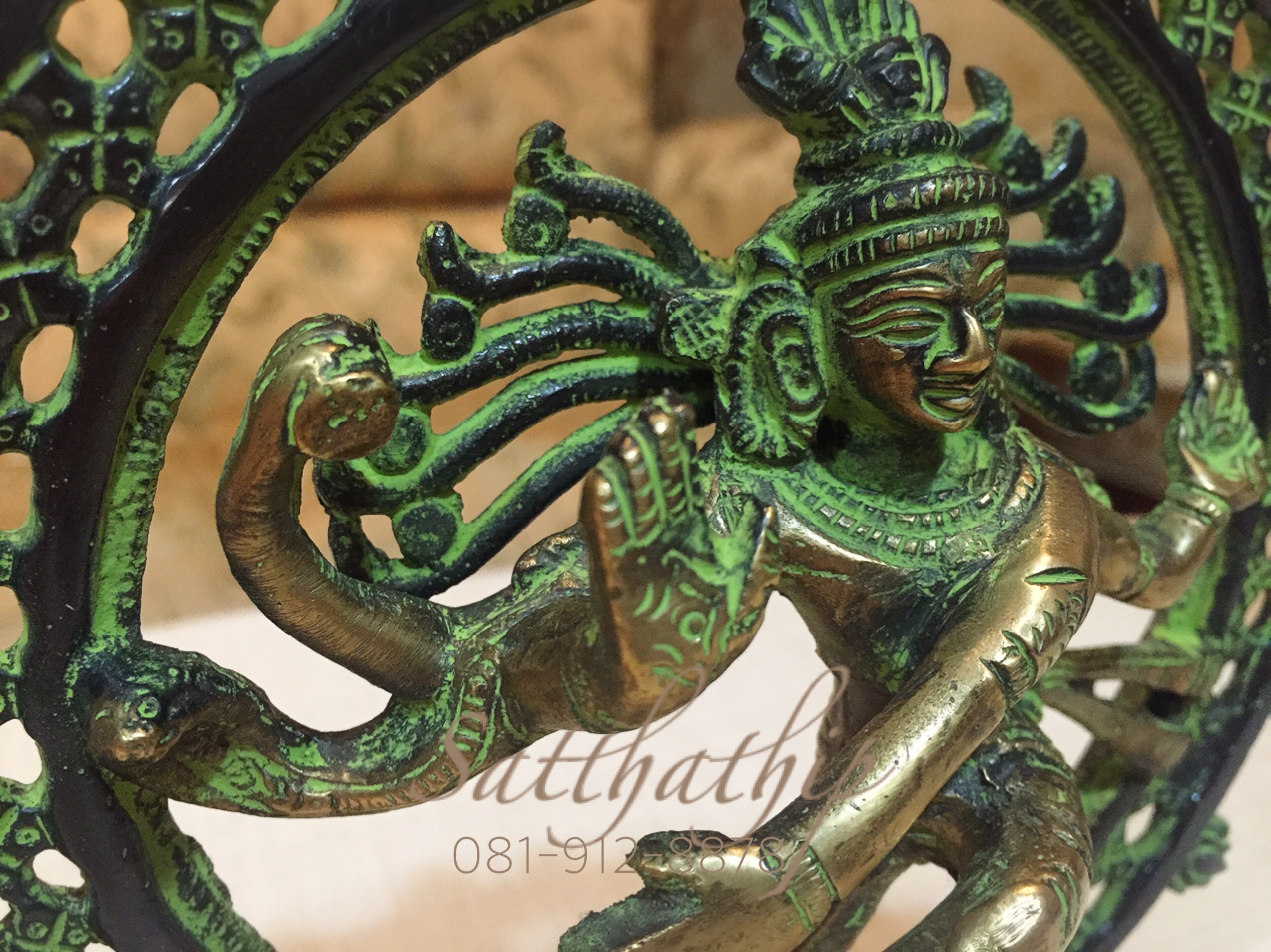 พระศิวะ ปางศิวนาฏราช (ทองเหลือง) ผลิตและนำเข้าจากอินเดีย - Shiva