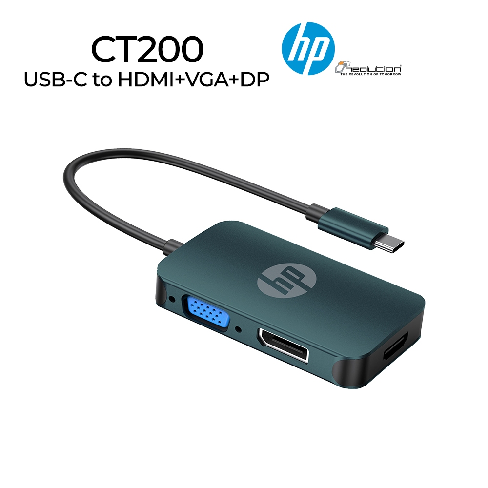 HP DHC-CT200 USB-C TO HDMI+VGA+DP ADAPTER
